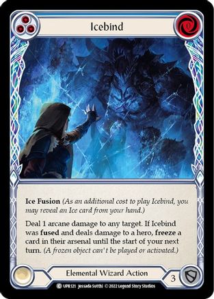 Icebind (Blue) [UPR121] (Uprising)  Rainbow Foil Flesh And Blood Single Flesh And Blood   