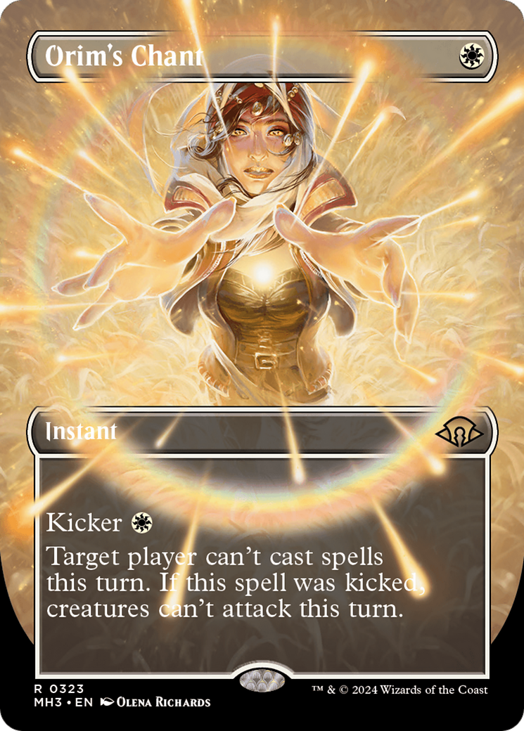 Orim's Chant (MH3-323) [Modern Horizons 3] (Borderless) Foil MTG Single Modern Horizons 3