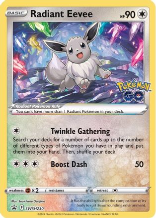 Radiant Eevee SWSH230/307 Holofoil [Promos: SWSH Promo Cards] Pokemon Single Pokémon
