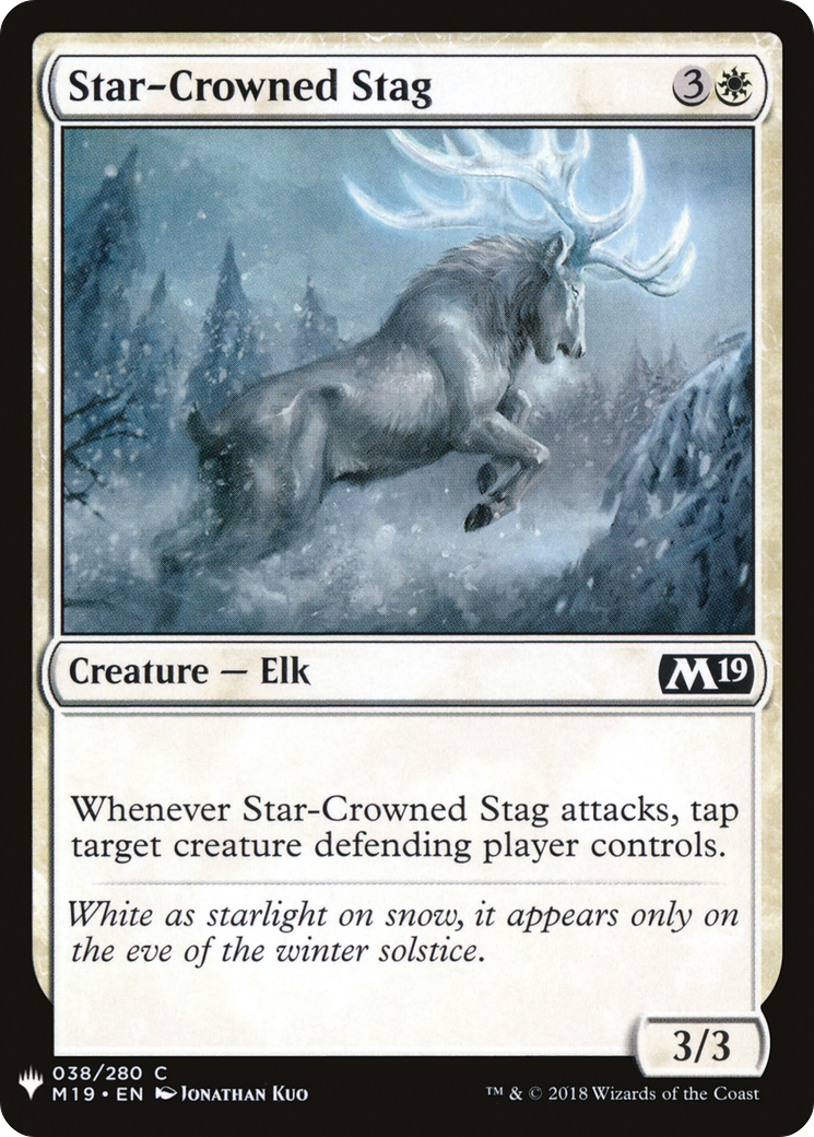 Star-Crowned Stag (LIST-M19-38) [Mystery Booster] The List MTG Single Wizards of the Coast