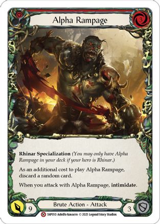 Alpha Rampage [1HP010] Flesh And Blood Single Flesh And Blood   
