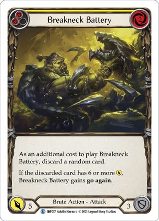 Breakneck Battery (Yellow) [1HP017] Flesh And Blood Single Flesh And Blood   