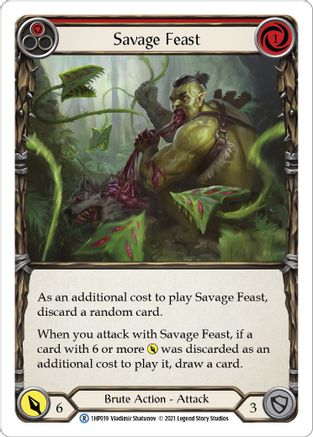 Savage Feast (Red) [1HP019] Flesh And Blood Single Flesh And Blood   
