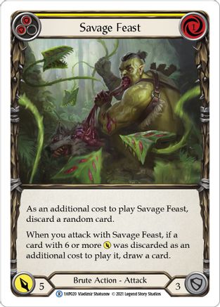 Savage Feast (Yellow) [1HP020] Flesh And Blood Single Flesh And Blood   
