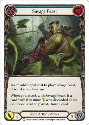 Savage Feast (Blue) [1HP021] Flesh And Blood Single Flesh And Blood   