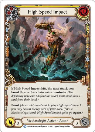 High Speed Impact (Yellow) [1HP194] Flesh And Blood Single Flesh And Blood   