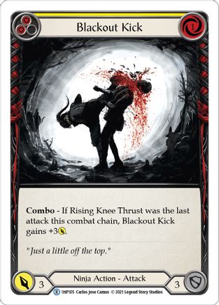 Blackout Kick (Yellow) [1HP105] Flesh And Blood Single Flesh And Blood   