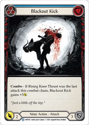 Blackout Kick (Blue) [1HP106] Flesh And Blood Single Flesh And Blood   