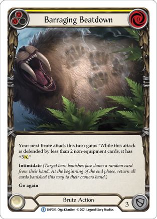 Barraging Beatdown (Yellow) [1HP023] Flesh And Blood Single Flesh And Blood   
