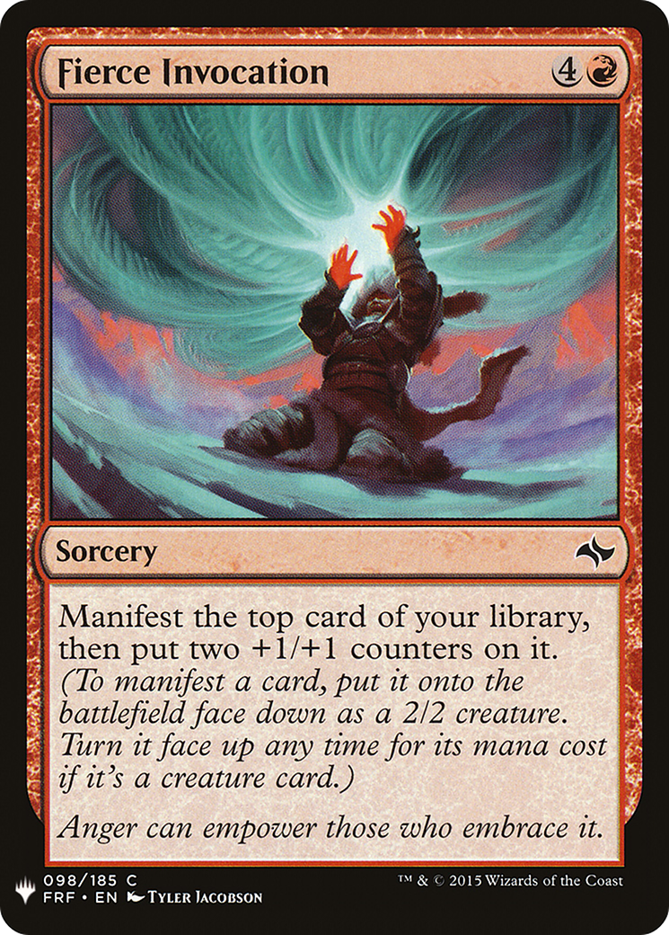 Fierce Invocation (LIST-FRF-98) [Mystery Booster] The List MTG Single Wizards of the Coast