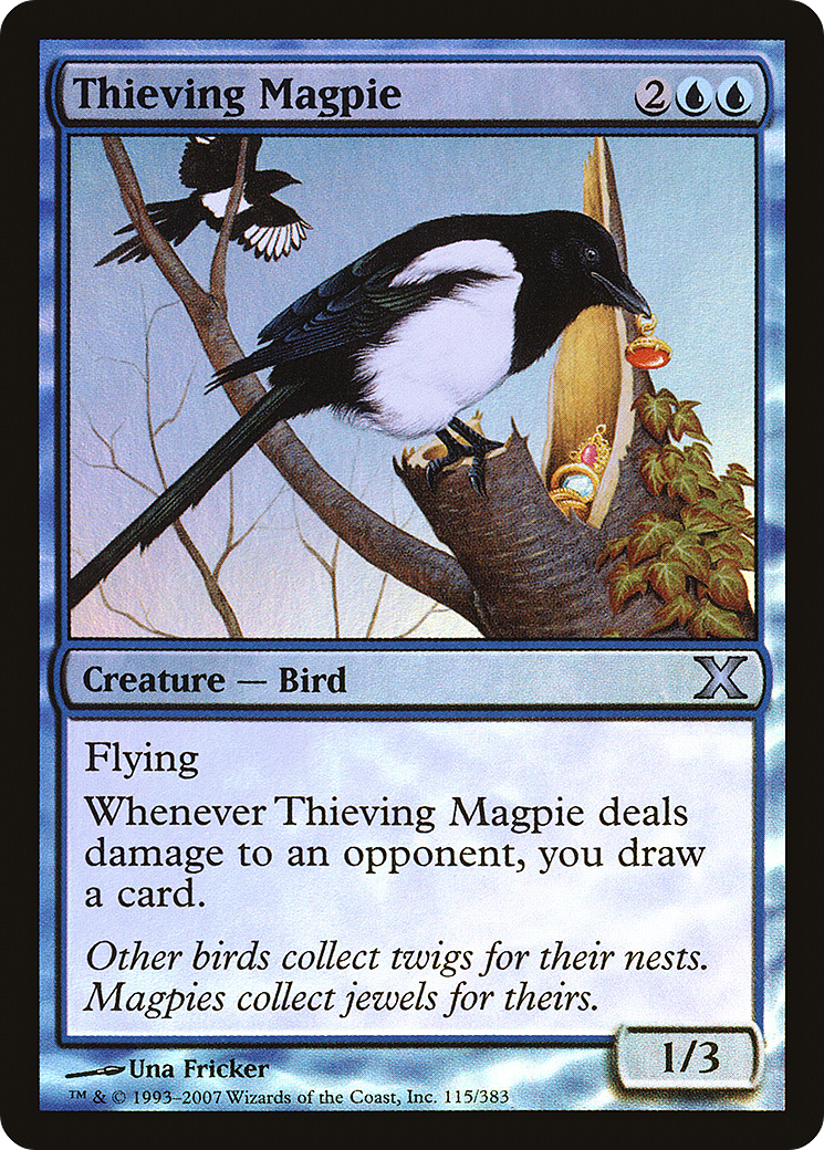 Thieving Magpie (10E-115★) [Tenth Edition] Foil MTG Single Wizards of the Coast