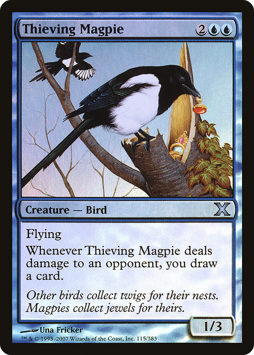 Thieving Magpie (10E-115★) [Tenth Edition] Foil MTG Single Wizards of the Coast