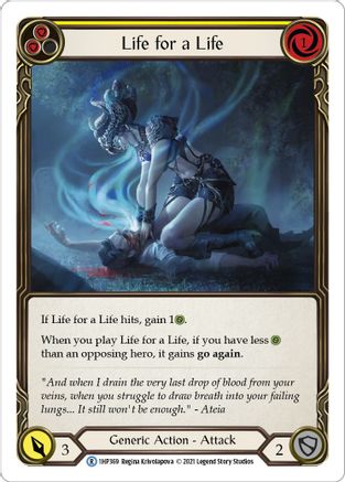 Life for a Life (Yellow) [1HP369] Flesh And Blood Single Flesh And Blood   
