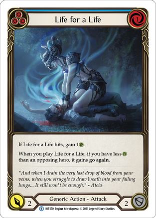 Life for a Life (Blue) [1HP370] Flesh And Blood Single Flesh And Blood   