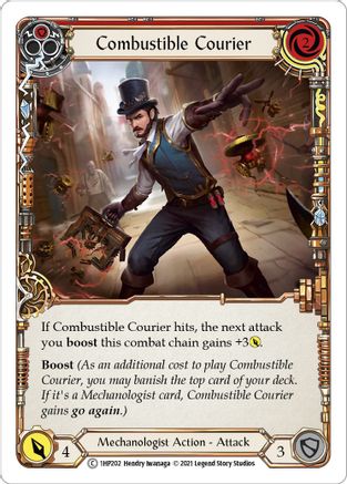 Combustible Courier (Red) [1HP202] Flesh And Blood Single Flesh And Blood   