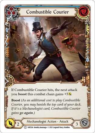 Combustible Courier (Blue) [1HP204] Flesh And Blood Single Flesh And Blood   