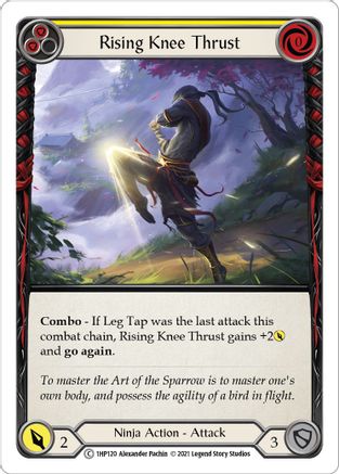 Rising Knee Thrust (Yellow) [1HP120] Flesh And Blood Single Flesh And Blood   