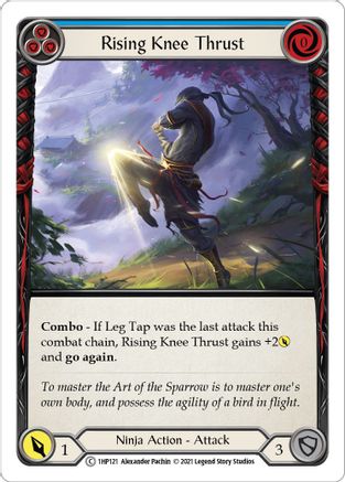 Rising Knee Thrust (Blue) [1HP121] Flesh And Blood Single Flesh And Blood   