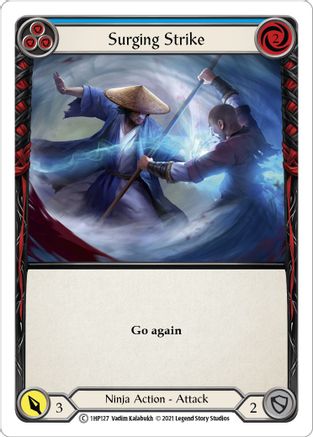 Surging Strike (Blue) [1HP127] Flesh And Blood Single Flesh And Blood   