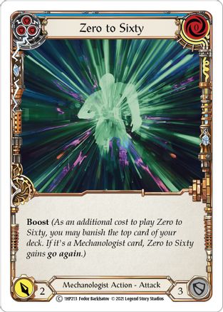 Zero to Sixty (Blue) [1HP213] Flesh And Blood Single Flesh And Blood   