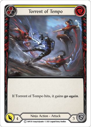 Torrent of Tempo (Yellow) [1HP129] Flesh And Blood Single Flesh And Blood   