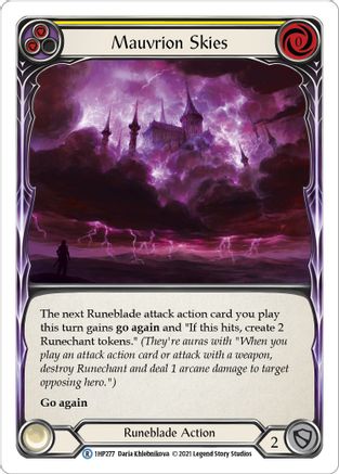 Mauvrion Skies (Yellow) [1HP277] Flesh And Blood Single Flesh And Blood   