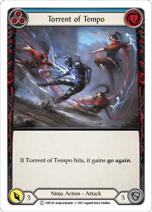 Torrent of Tempo (Blue) [1HP130] Flesh And Blood Single Flesh And Blood   