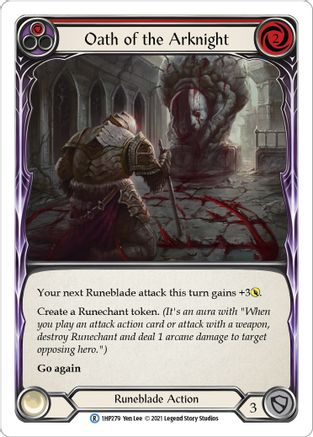 Oath of the Arknight (Red) [1HP279] Flesh And Blood Single Flesh And Blood   