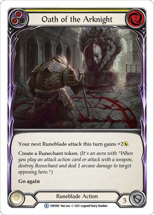 Oath of the Arknight (Yellow) [1HP280] Flesh And Blood Single Flesh And Blood   