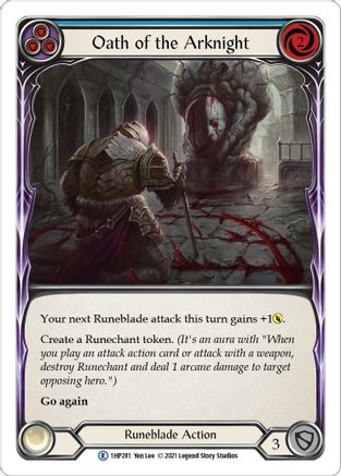Oath of the Arknight (Blue) [1HP281] Flesh And Blood Single Flesh And Blood   