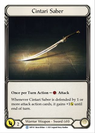 Cintari Saber (Left) [1HP141] Flesh And Blood Single Flesh And Blood   