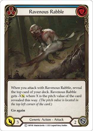 Ravenous Rabble (Blue) [1HP395] Flesh And Blood Single Flesh And Blood   