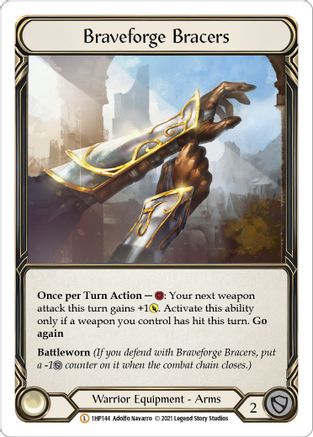 Braveforge Bracers [1HP144] Flesh And Blood Single Flesh And Blood   