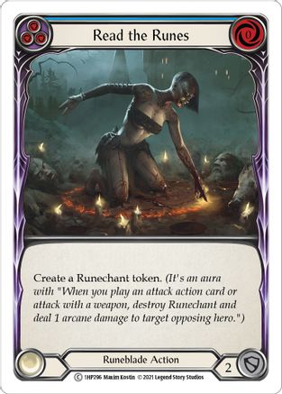 Read the Runes (Blue) [1HP296] Flesh And Blood Single Flesh And Blood   