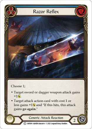 Razor Reflex (Blue) [1HP404] Flesh And Blood Single Flesh And Blood   