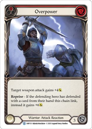 Overpower (Red) [1HP153] Flesh And Blood Single Flesh And Blood   