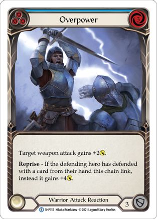 Overpower (Blue) [1HP155] Flesh And Blood Single Flesh And Blood   