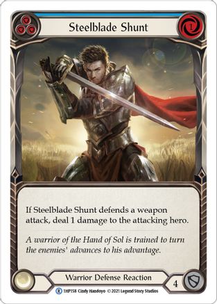 Steelblade Shunt (Blue) [1HP158] Flesh And Blood Single Flesh And Blood   