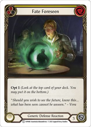 Fate Foreseen (Yellow) [1HP406] Flesh And Blood Single Flesh And Blood   