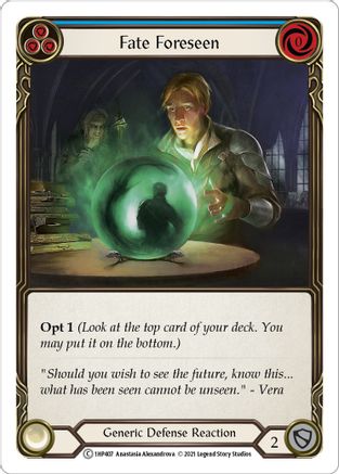 Fate Foreseen (Blue) [1HP407] Flesh And Blood Single Flesh And Blood   