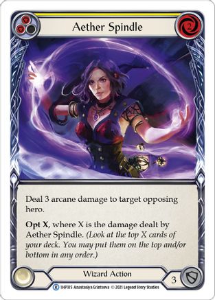 Aether Spindle (Yellow) [1HP315] Flesh And Blood Single Flesh And Blood   