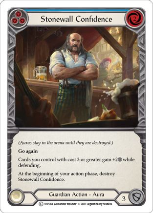 Stonewall Confidence (Blue) [1HP084] Flesh And Blood Single Flesh And Blood   