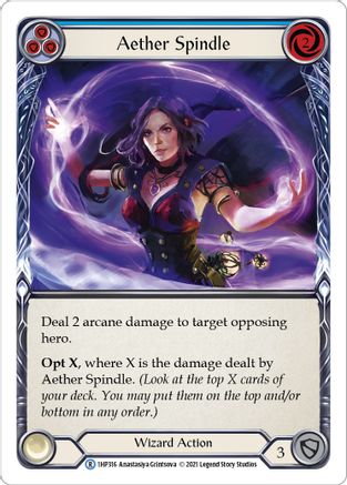 Aether Spindle (Blue) [1HP316] Flesh And Blood Single Flesh And Blood   