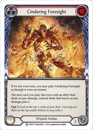 Cindering Foresight (Red) [1HP317] Flesh And Blood Single Flesh And Blood   