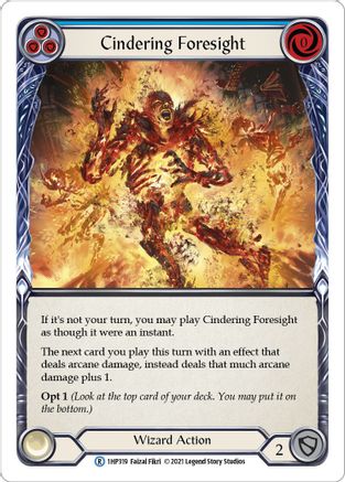 Cindering Foresight (Blue) [1HP319] Flesh And Blood Single Flesh And Blood   