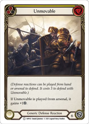 Unmovable (Yellow) [1HP412] Flesh And Blood Single Flesh And Blood   