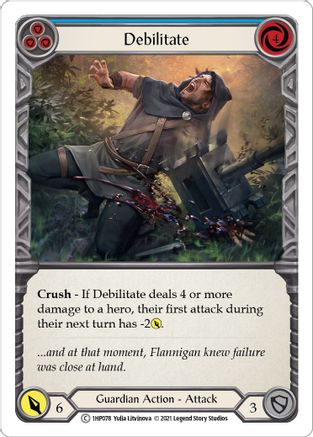 Debilitate (Blue) [1HP078] Flesh And Blood Single Flesh And Blood   