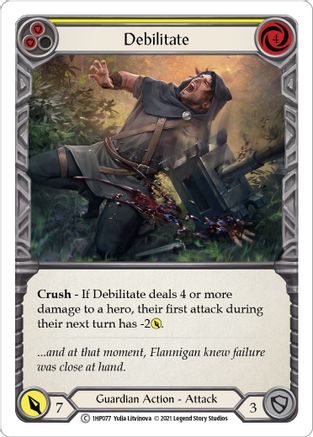Debilitate (Yellow) [1HP077] Flesh And Blood Single Flesh And Blood   