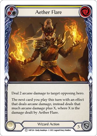Aether Flare (Yellow) [1HP324] Flesh And Blood Single Flesh And Blood   