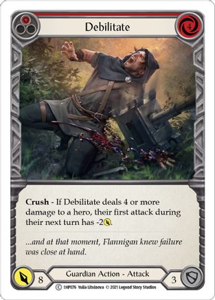Debilitate (Red) [1HP076] Flesh And Blood Single Flesh And Blood   